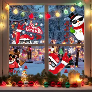 Christmas Decorations indoor 2025- 105 Pcs Stickers/Decals  for Christmas Gifts, Stocking Stuffers Office & Employee Gifts, Christmas Decor for Windows, Rooms, Indoor & Outdoor Home Decor,Room & Window Decor Indoor Outdoorfor Kids, christmas home decor