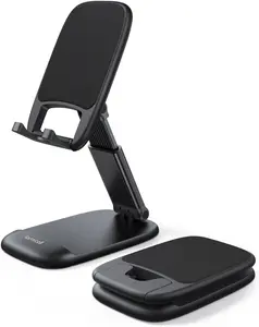 Cell Phone Stand for Desk - [Height Adjustable] Foldable Mobile Phone Holder, Portable Stand for iPhone 17 16 15 14 13 12 11 Pro Max Plus Air, Galaxy S25, Telephone, Office Gift Accessories