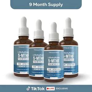 Triquetra Health Active 5-MTHF Liquid Supplement, 15mg L-Methylfolate + Methyl B2, Berry Flavor, Supports Mood & Cognition, Methylation Health Support