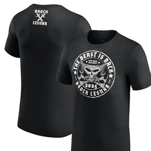 Brock Lesnar The Beast Is Back T-Shirt, Fashion Cotton, Full Colors, Full Sizes, For Men, For Women