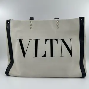 Pre-owned Valentino canvas tote handbag