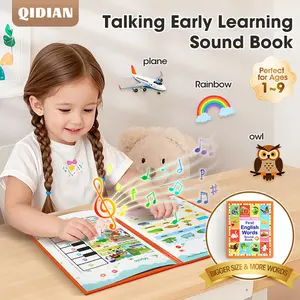 Toddler 1-6 Year Old,My First English Sound Toy – 470+Words, 21 Themes, Fun Word Game Bilingual Toys, Juguete Educativo for Educational Language, School Education Perfect Educational Gift Talking Flash Cards Nursing Flashcards Multifunction.