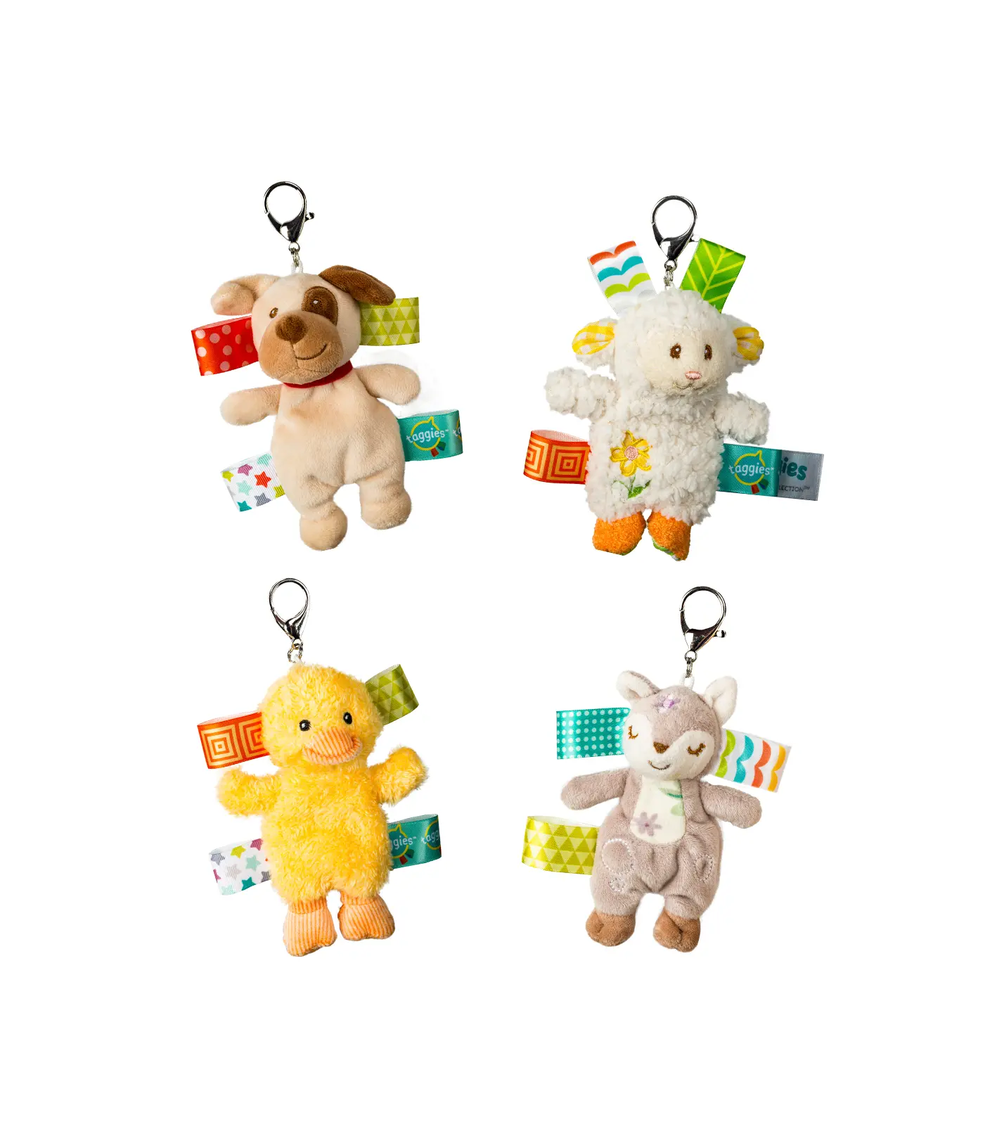 Taggies Diaper Bag Charms, Multicolor