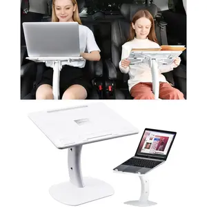 Car Desk for Laptop Computer Tablet iPad iPhone Book for Driver Passenger Seat, Adjustable Portable Car Seat Tray Table Laptop Stand for Car Vehicle Camping Travel