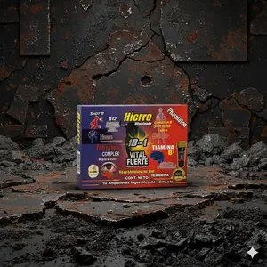 Neuro B12 Bedo 10 en 1– Complejo B con Ácido Fólico, Hierro y Tiamina B1 (10 Minibotellas de 15 ml)