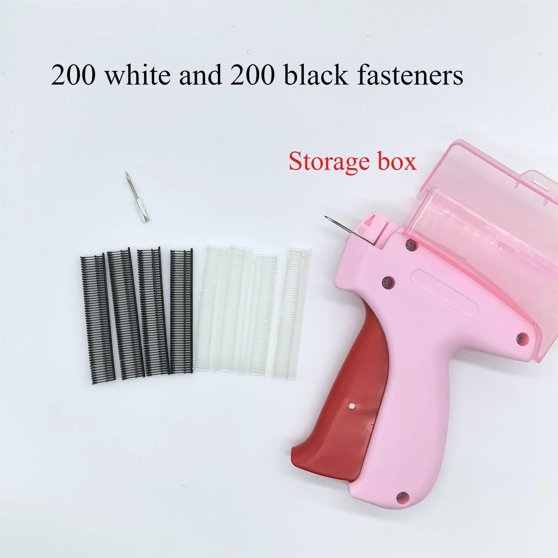 Portable No-Sew Mini Clothing Repair Tool, Stitch Fastener Kit for Hems & Alterations with 5 Needles and 2,000 Fasteners