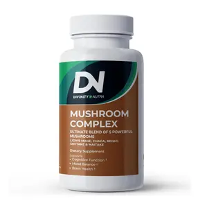 【DN】Lions Mane Mushroom Complex, Chaga Maitake Shiitake and Reishi for Brain Health, Cognitive and Memory Support