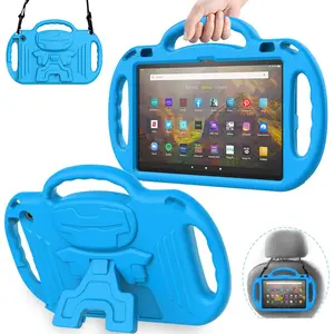 Case for Fire  10 & Fire  10 Plus  Model Tablet (13th/11th Generation 2023/2021 Release), with  Strap, Lightweight Shockproof Handle, Blue