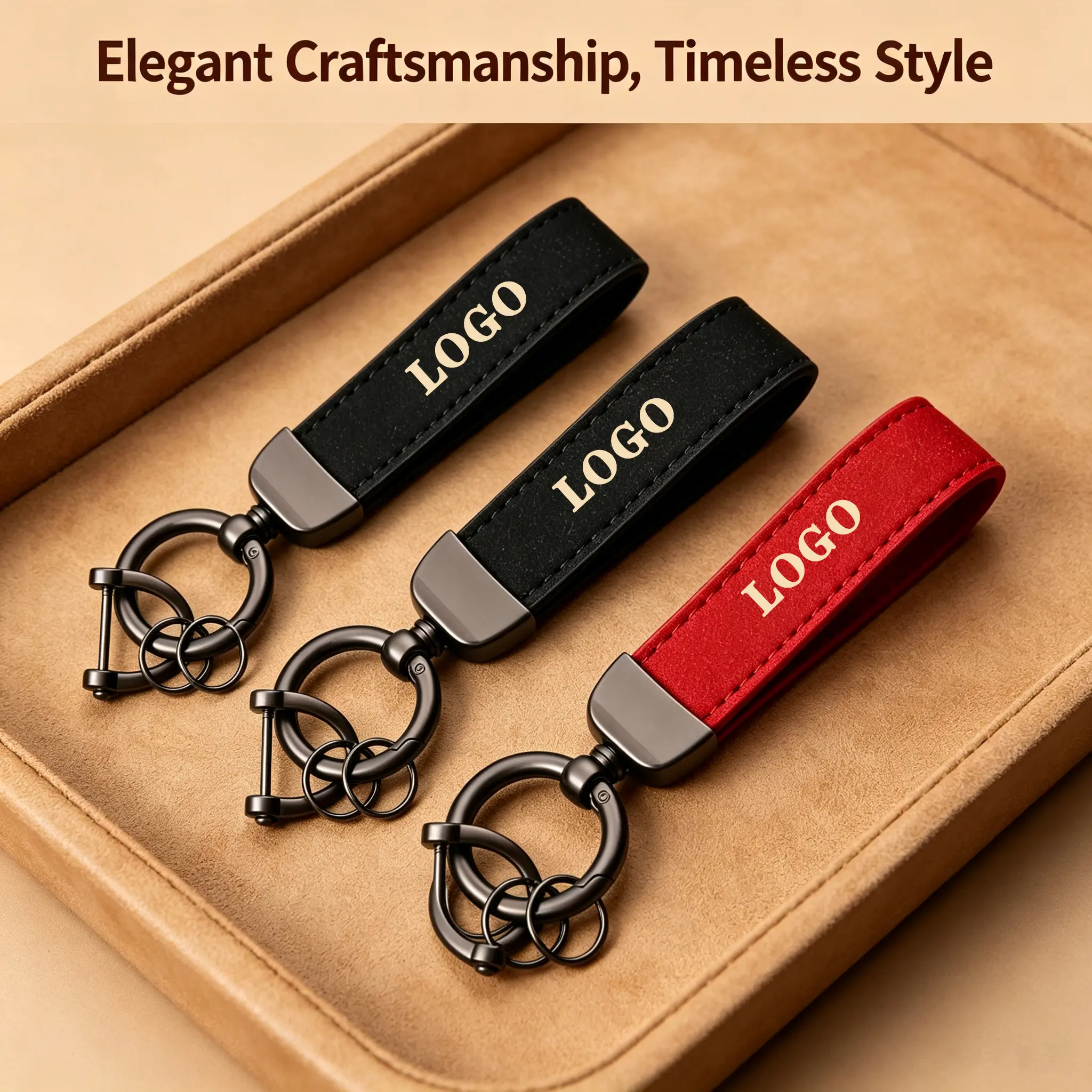 Branded Car Keychain — A Thick, Durable, and Anti-Loss Key Ring. A Trendy Everyday Accessory, Perfect for Birthdays and Christmas Gifting. Unisex Design, Ideal for Car Enthusiasts, and a Versatile Decorative Pendant.