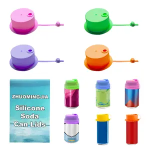 4 Pack Silicone Soda Can Lids, BPA-Free, Reusable, Prevent Foreign Objects and Flying Insects, Large Elasticity, Can be Stretched, Suitable for Beverages, Beer, Juice, Cola and Soda Cans