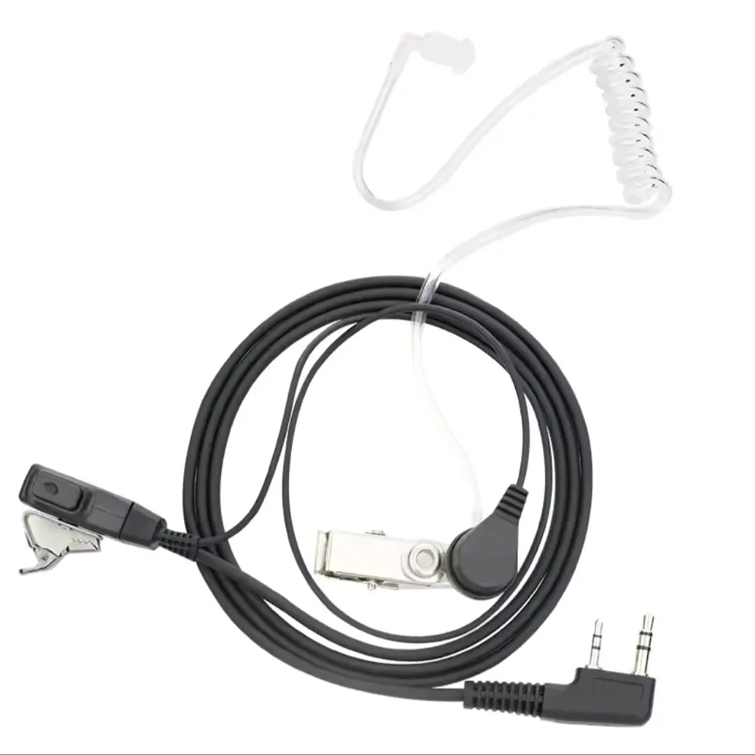 Covert Earpiece 2 Prong - Compact and Lightweight Design for Enhanced Audio Experience Headset Headphone Connection