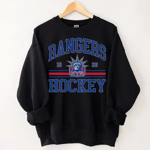 Vintage 90s Rangers sweatshirt hoodie unisex tshirt, gifts for Rangers hockey fans, Rangers Merch, Ice Hockey Shirt, American Hockey