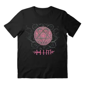 HIM Band Tour 2006 Vintage T-Shirt, Rock Hip Hop Tee, Unisex Cotton Fabric Shirt, Menswear Top