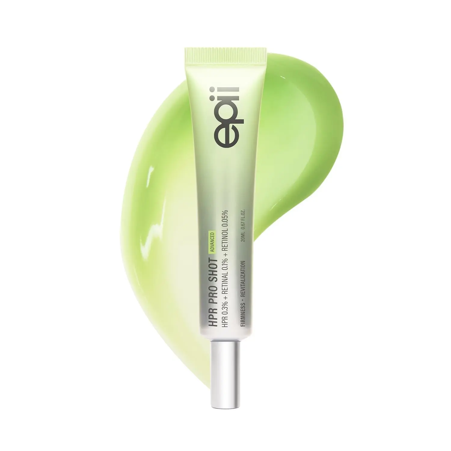 [epii] HPR PRO SHOT Triple Retinoid Firming Cream, 0.3% HPR, 0.1% Retinal, 0.05% Retinol, Korean Anti Aging Moisturizer for Fine Lines, Wrinkles, Texture & Firm-Looking Skin, 20mL