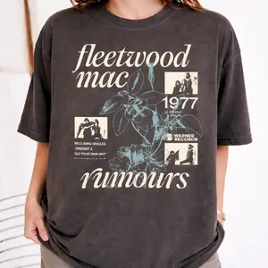 Vintage 90s Fleetwood Mac Rumours Unisex T-Shirt Music Tee Fan Gift, Retro Music Fan Gift, Unisex Shirt, Gift For Fan EKW