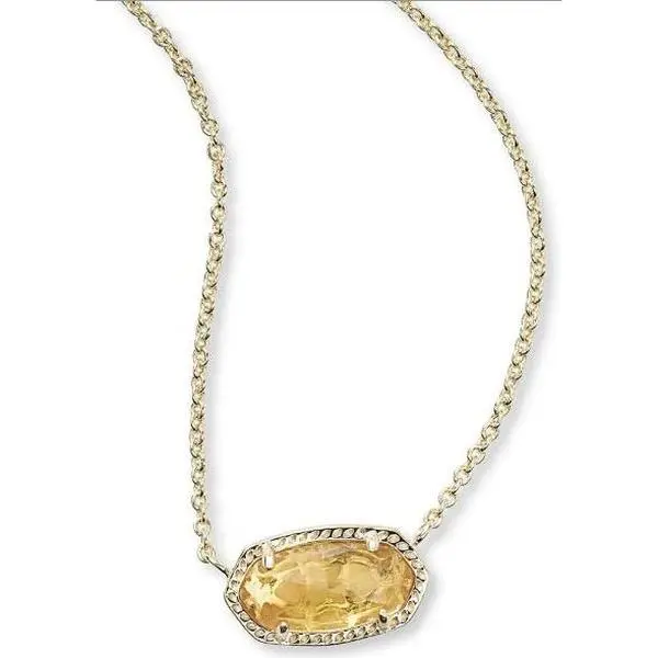 Kendra Scott Elisa Pendant Necklace In Citrine - 4217714621