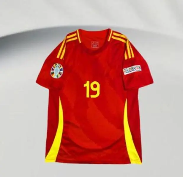 2024 2025 Away Black Quick-Dry Short Sleeve Shirt No.19 Yamal Football Jersey