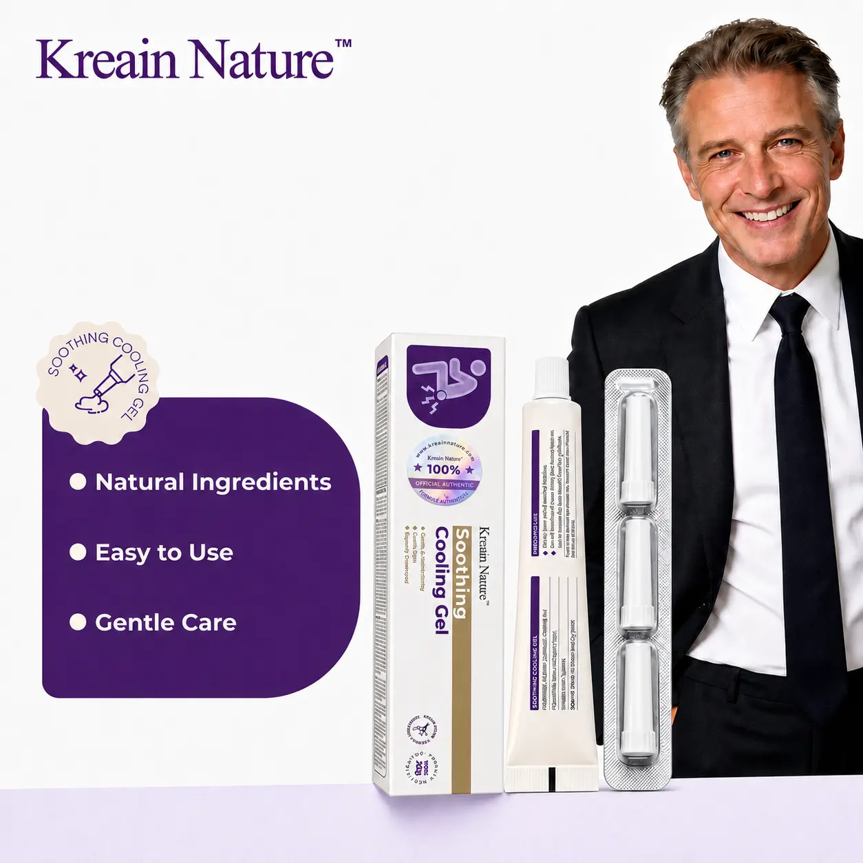 Kreain nature 3 Natural care gel, gentle and non-irritating, suitable for daily use