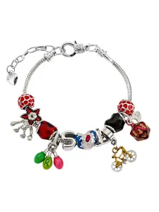 Stranger Things DIY Beaded Light Bulb Carnivorous Plant Bicycle Bracelet, Fashionable Versatile Gift, Movie Peripheral Snake Bone Bangle