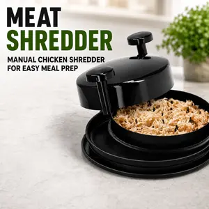 MIUVA Funky Kitchen Supplies  Manual Meat Shredder Tool with Grip Handles Non Skid Base Chicken Shredder for Pork Beef BBQ Pork Beef Meal Prep Kitchen