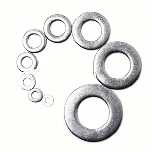 （580PCS）Stainless Steel Flat Washer Set, 1 Box 304 Stainless Steel Flat Washer Set, Easy Storage Assortment Kit for Home Decor, Factory Repair, Kitchens, Shops