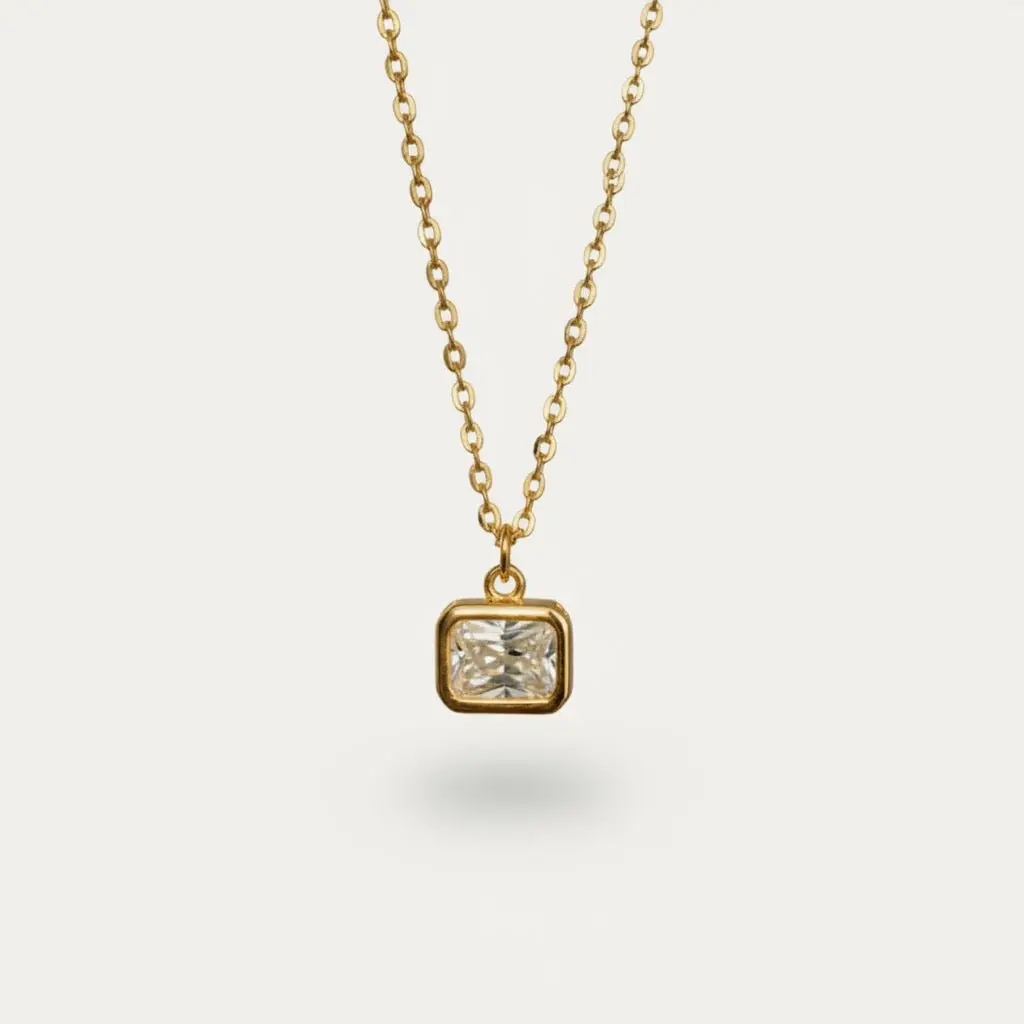 Muse Bezel Necklace
