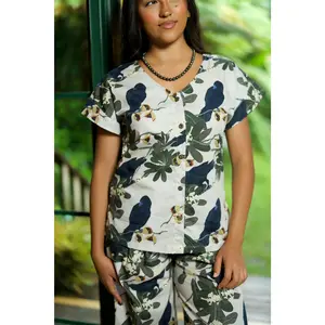 Hō‘awa & The ‘Alalā V-Neck Blouse