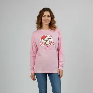 Buc-ee's Pink Long Sleeve Novelty Tee