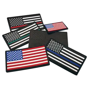 United States PVC Flag Patch with Heat Activated Adhesive, Made in the USA