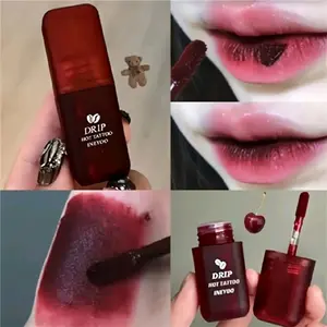 Drip Hot Tattoo Lipstick Blood Red Matte Long Lasting Lip Gloss for Vibrant Lip Color