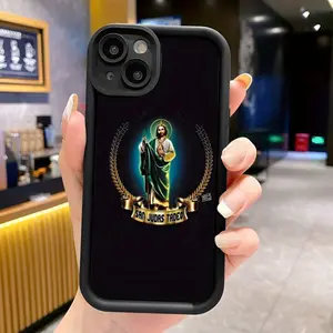 Creative Holy Jesus Pattern Case for iPhone 17 16 15 14 Pro Max 13 12 11 XR XS Plus E Shockproof Drop Protection Rugged Durable Silicone Cover