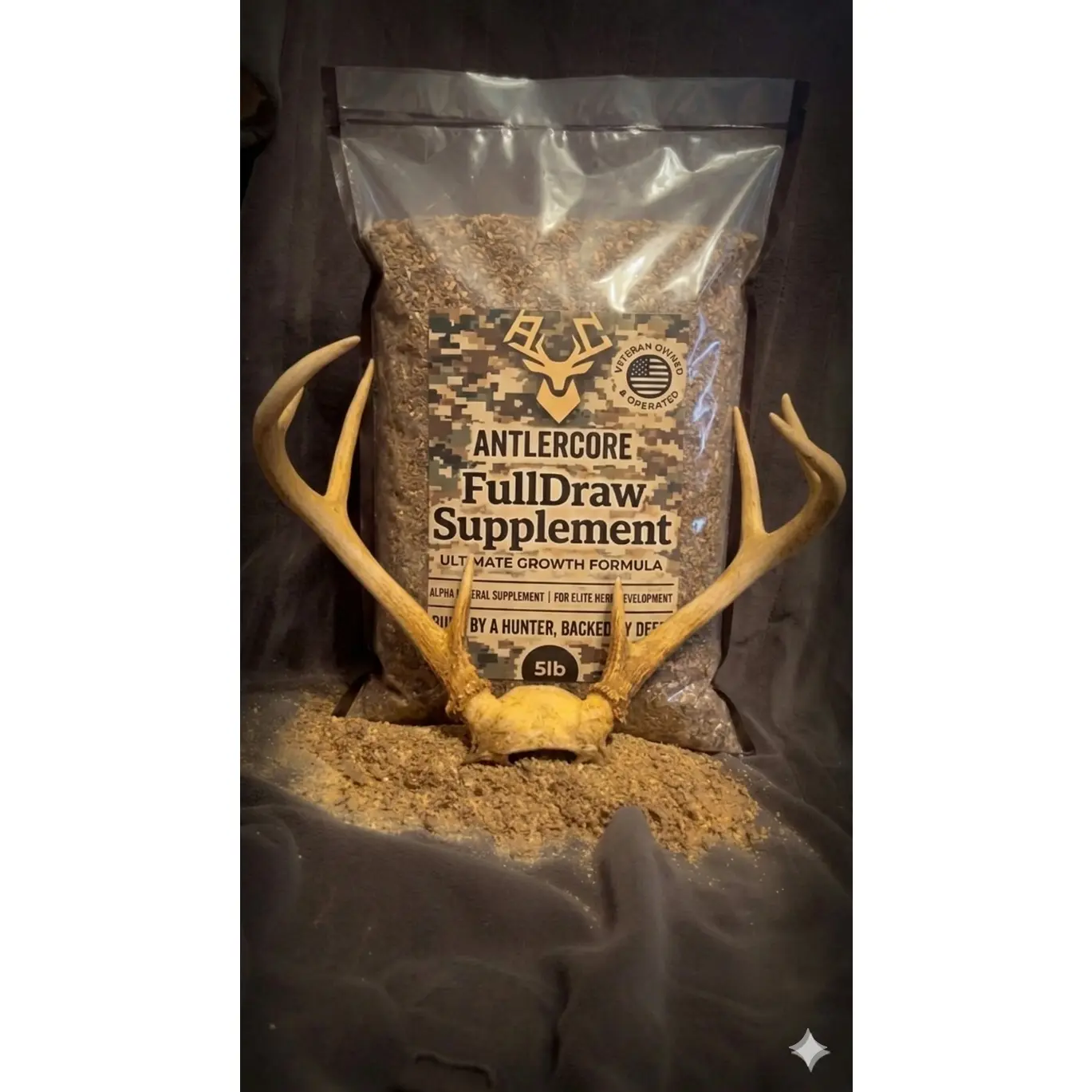 AntlerCore FullDraw Deer Mineral Supplement, 5lb Outdoor Performance Formula for Feeding, Attracts Deer and Promotes a Healthy Herd, Promotes Healthy Herd, Herd Health