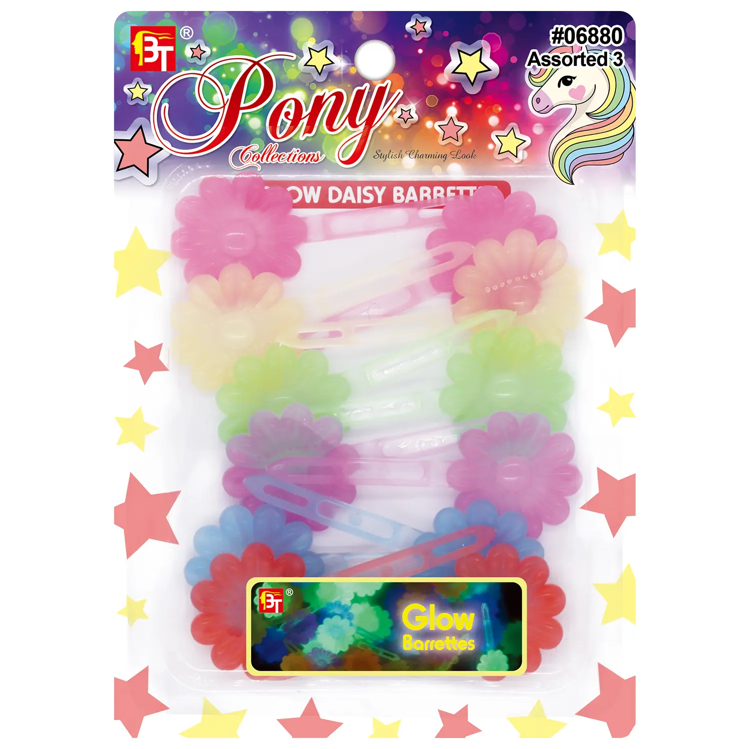 Beauty Town Glow Daisy Hair Clips, Super Cute Hair Barrettes for Women, Super Cute Clips, Hair Clips For Styling, Flower Hair Accessories