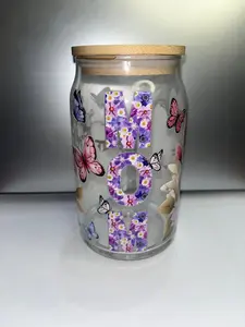 Durable Glass Cup with Straw and Lid for Easy Sipping and Fresh Drinks Ideal for Home and On-the-Go Use