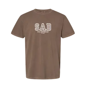Stay Another Day SAD - Stay Another Day 2022 Comfort Color T-shirt & Crewneck for Mental Health Awareness Graphic Casual Soft Breathable Menswear Top