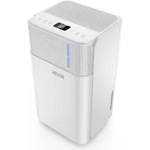 VEVOR 52 Pints Dehumidifier for Home Basement, 4000 Sq. Ft Large Coverage, Drain Hose for Commercial Industrial Use, Smart Humidity Control, Low Noise for Warehouses, Bathroom, Bedrooms StorageVEVOR Super Brand Day