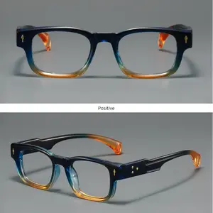 New fashion square large frame reading glasses for men and women,  1.0 to  4.0 magnification, high-definition lenses, correct presbyopia suitable for daily reading and travel decoration, handsome men's glasses, Reading Eyeglasses, High Quality Eyewear