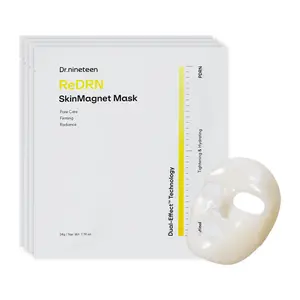 Dr.nineteen ReDRN Skin Magnet Hydrogel Mask | Biome PDRN + Retinol + Peptides | Firming & Smooth Skin Appearance | Korean Hydrogel Face Mask