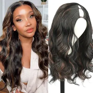 Long V Part Body Wavy Wig Synthetic Water Wavy Wigs for Black Women Full Head Clip In Hair Glueless Synthetic Body Wave Wig Heat Resistant #SummerVibes