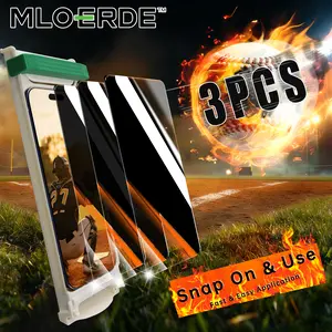 New MLOERDE 3PCS for iPhone Premium Upgraded Privacy Screen Protector, Dustproof, Bubble-Free Design, Ultra-Clear