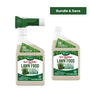 Scotts Turf Builder Liquid Lawn Food Bundle with Refill – Fast-Acting Lawn Fertilizer (Covers 2,000 sq ft)