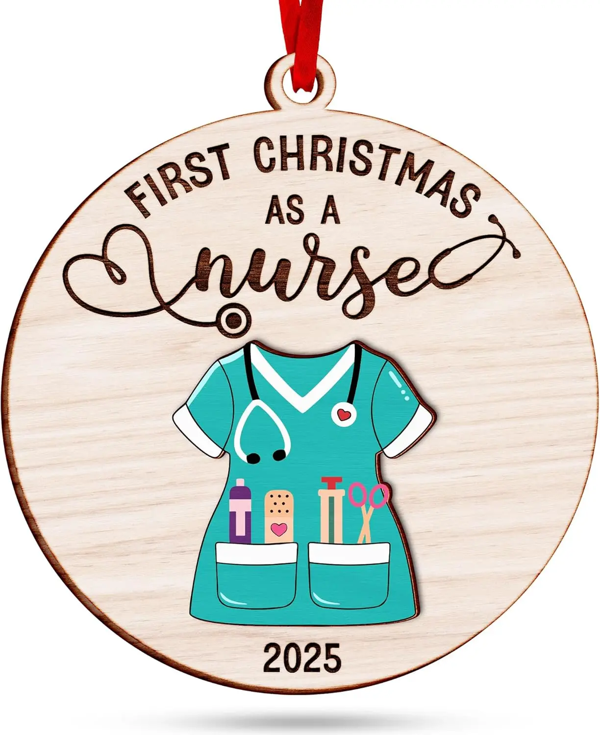 Nurse Ornaments for Christmas Tree - Unique Nurse Practitioner Gifts for Women, for Nursing Students, Ideal Ornament, Perfect as Graduation Gift for Women