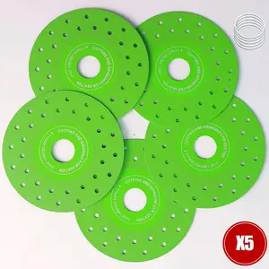 5PCS/10PCS/20PCS 4.5"(115 * 22.23mm) Glass Cutting Disc for Angle Grinder, Rock Slab Grinding Disc Diamond Cutter Saw Blade, Ultra-Thin Cutting Grinding for Marble Granite Porcelain Tile Glass