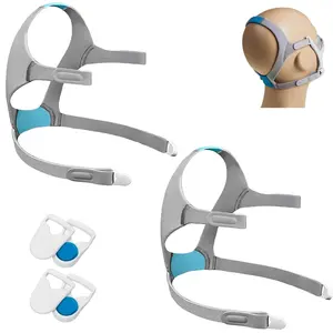 2-Pack Replacement Headgear Strap for N20 Nasal Pillow CPAP Mask, CPAP Headgear Compatible with N20, Adjustable Headband with Clips