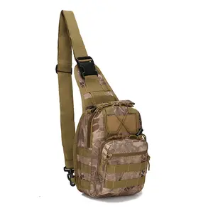 Men's Tactical EDC Sling Bag Compact Crossbody Chest Pack Adjustable Strap Durable Lightweight for Travel Camping Hiking Outdoor Sports Daily Use