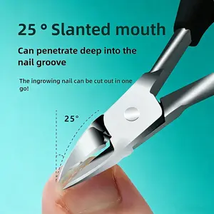 Ingrown Toenail Treatment Clippers Podiatry Correction Nippers Cuticle Trimmer Paronychia Care Manicure Pedicure Tool for Hands and Feet