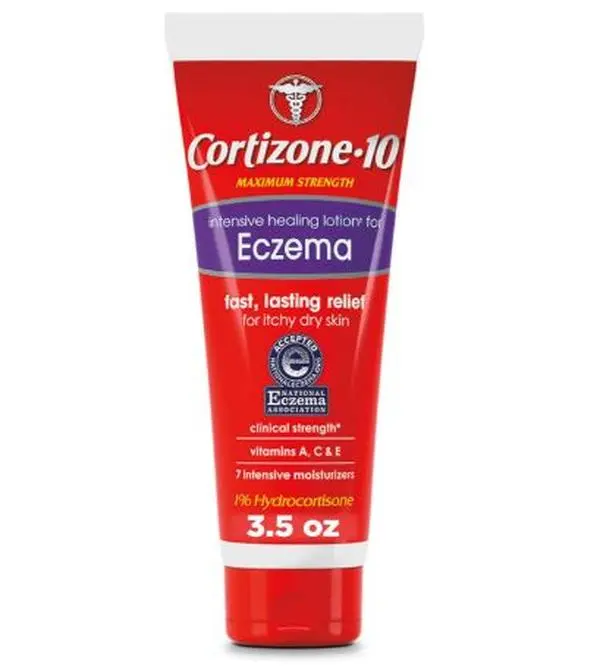 Cortizone 10 Maximum Strength Intensive Healing Lotion for Eczema, 1% Hydrocortisone, 3.5 oz.