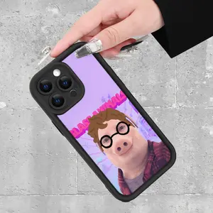 Phone Case - A Creative Pig Head Art - John PORK - Durable And Long-Lasting |     Camera Protection |     Shockproof And Drop-Resistant |     Matte Anti-Slip |     Light Luxury Fashion for iPhone 17 E Air Pro ProMax iPhone16 15 14 Plus 13 12 Mini 11 X XS
