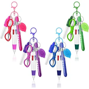 24 count Nurse Pen Set Include Permanent Marker Pen Pen Lights for  Retractable Ballpoint Pen   Clip Foldable  LED Flashlight  for  (Blue Green Pink Purple)