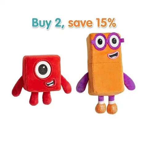 Hand2Mind Numberblocks Playful Pals – Plush Toys for Kids, Math and Counting Learning Toy, Gift for Kids, Spring Holiday Toy
